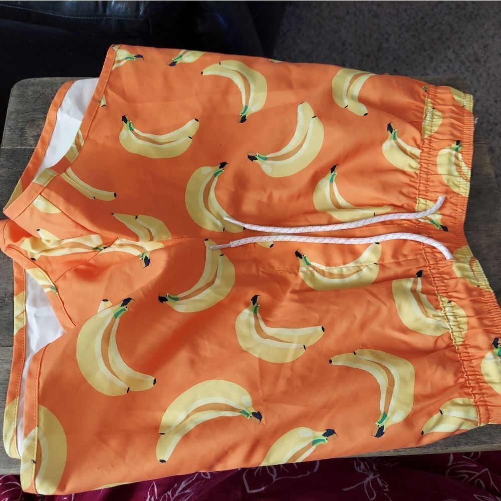 H&M Swim shorts orange in woven fabric 2X